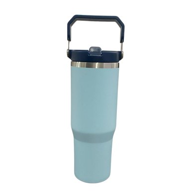 BOTELLA TERMICA FLIP STRAW TUMBLER 900 ML CELESTE - 1