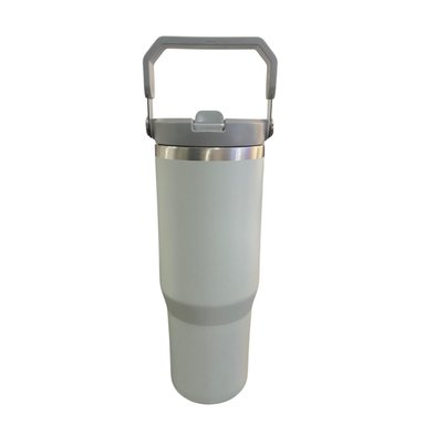 BOTELLA TERMICO FLIP STRAW TUMBLER 900 ML GRIS CLARO - 1