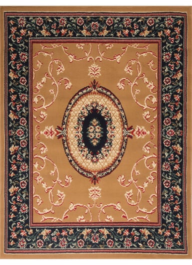 ALFOMBRA CANNON CAMELIA CLÁSICA TRADICIONAL BEIGE 150 X 200 CM - 1