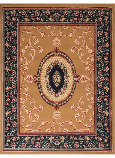 ALFOMBRA CANNON CAMELIA CLÁSICA TRADICIONAL PASILLO BEIGE 57 X 200 CM - 1