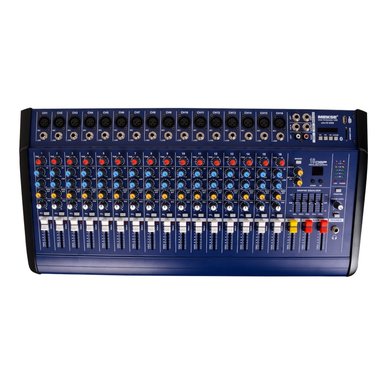 CONSOLA POWER MIXER 16CH BLUETOOTH+ USB UKS-16USB MEKSE - 1