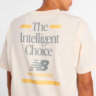 POLERA LIFESTYLE HOMBRE NEW BALANCE INTELLIGENT CHOICE BEIGE - 7