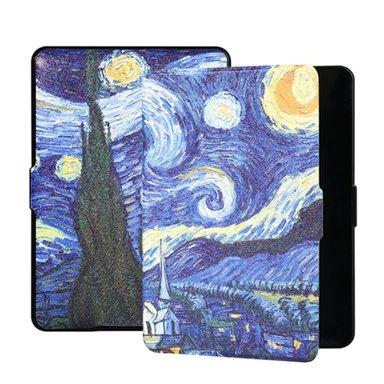 FUNDA + LÁMINA PARA KINDLE PAPERWHITE 4/998 NOCHE ESTRELLADA - 1