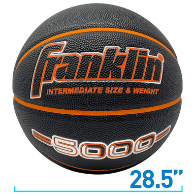 BALÓN BASKETBALL FRANKLIN SPORTS 5000 NEGRO NARANJA TAMAÑO 6 - 2