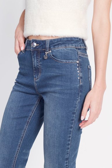 JEANS ALGODÓN MUJER LIOLA AZUL TACHAS - 2