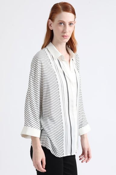 BLUSA RAYAS CONTRASTE, CRUDO LIOLA - 3