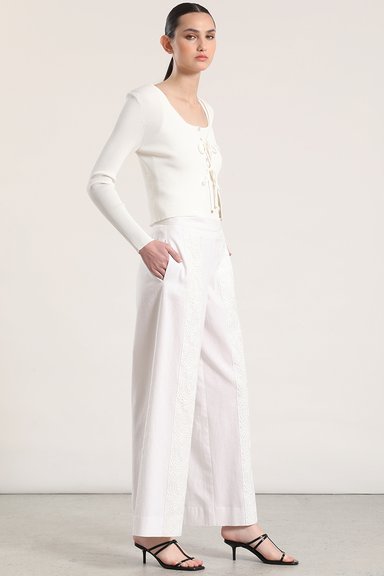 PANTALON ANCHO LINO MUJER LIOLA CRUDO - 7