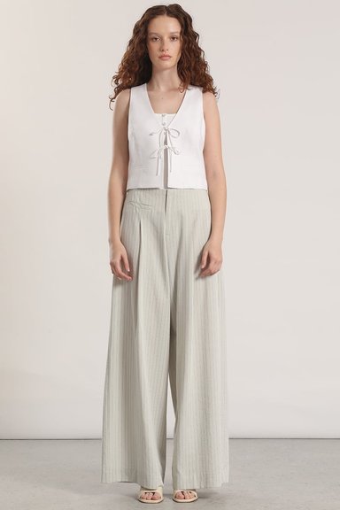 PANTALON ANCHO LIOLA MUJER GRIS - 1