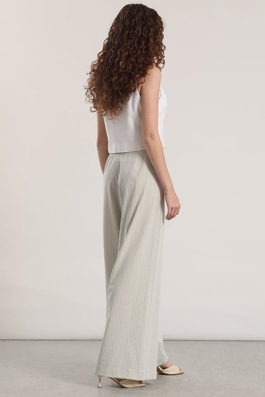 PANTALON ANCHO LIOLA MUJER GRIS - 5