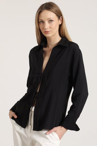 BLUSA AMARRAS LIOLA MUJER NEGRO - 3