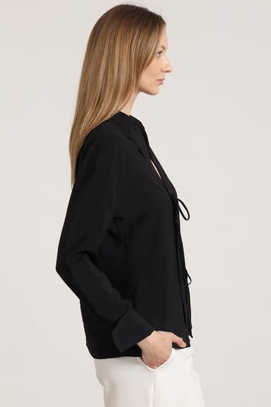 BLUSA AMARRAS LIOLA MUJER NEGRO - 4