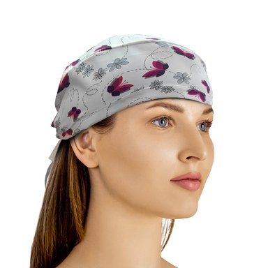 GORRO MIKE'S BLANCO COFIA CLÍNICO AMARRE ANTIFLUIDO LAVABLE MARI MIKE`S - 3