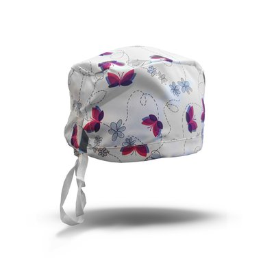 GORRO MIKE'S BLANCO COFIA CLÍNICO AMARRE ANTIFLUIDO LAVABLE MARI MIKE`S - 5