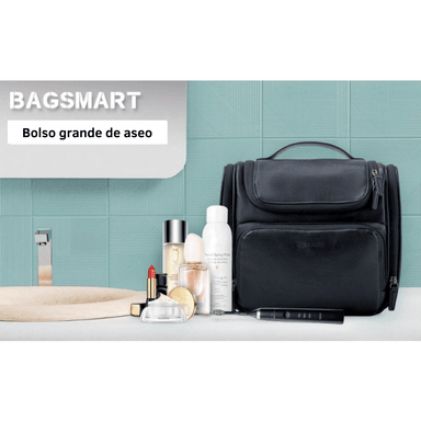 Bagsmart Neceser de Viaje Compacto en Cuero Sintético Negro - 7
