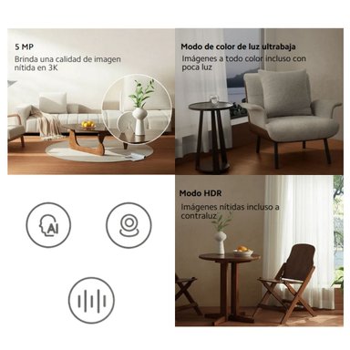 CÁMARA SEGURIDAD XIAOMI INTELIGENTE C500 PRO BLANCO BHR80888GL - 2