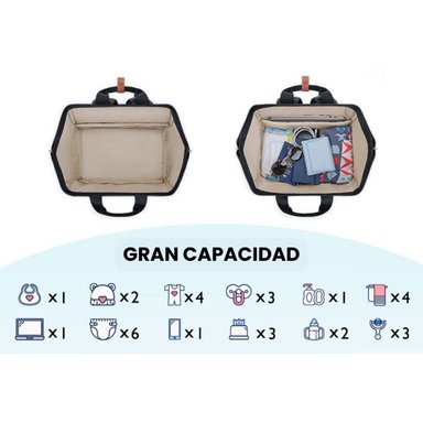 MOMMORE MOCHILA PARA EXTRACTOR DE LECHE PARA NOTEBOOK DE 15,6' - GRIS - 7