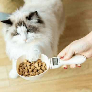 PALA BÁSCULA PESA DIGITAL DE COMIDA MASCOTAS, PERROS, GATOS - 2