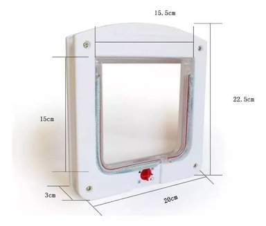 PUERTA ABATIBLE PARA PERROS GATOS PEQUEÑOS (PETDOORS). - 3