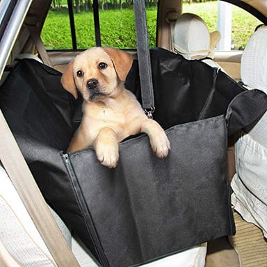 PROTECTOR FUNDA DE ASIENTO PARA AUTO PERROS MASCOTAS, NEGRO - 1