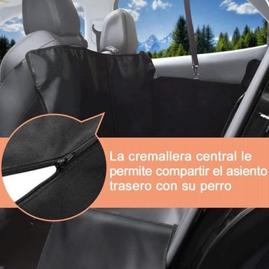 PROTECTOR FUNDA DE ASIENTO PARA AUTO PERROS MASCOTAS, NEGRO - 2