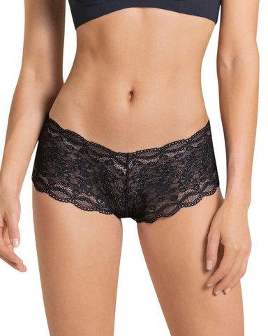 PANTIES MUJER LEONISA 72264 HIPSTERS Y CACHETEROS NEGRO - 1