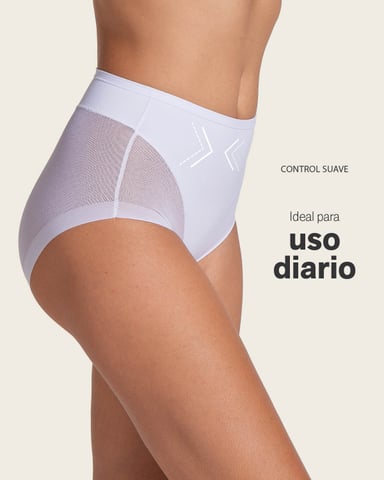 PANTIES MUJER LEONISA 12657 PANTY CONTROL SUAVE BLANCO - 6