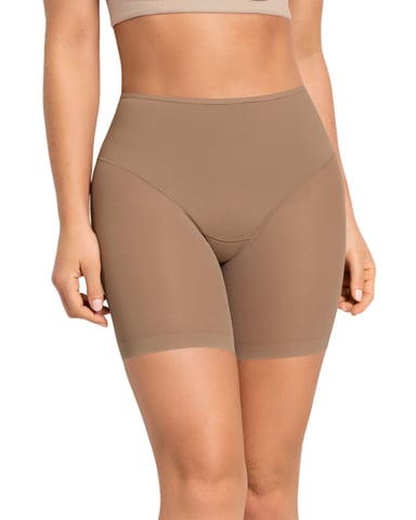 FAJAS MUJER LEONISA 12769 PANTY CONTROL SUAVE CAFÉ - 1