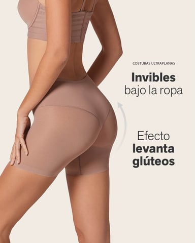 FAJAS MUJER LEONISA 12769 PANTY CONTROL SUAVE CAFÉ - 7