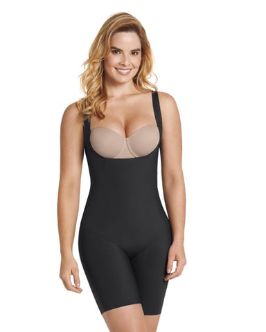 FAJAS MUJER LEONISA 18483 BODY CONTROL MODERADO NEGRO - 1