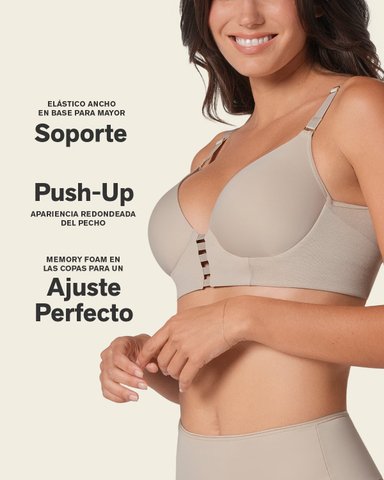 SOSTÉN MUJER LEONISA 91010 TRIANGULAR DE REALCE ALTO Y BUEN CUBRIMIENTO MEMORY BUSTIER BLANCO - 4