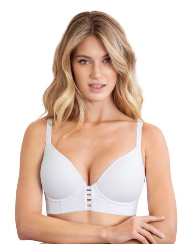 SOSTÉN MUJER LEONISA 91010 TRIANGULAR DE REALCE ALTO Y BUEN CUBRIMIENTO MEMORY BUSTIER BLANCO - 9