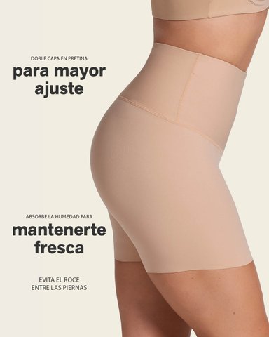 SHORT DE CONTROL DE ABDOMEN Y CINTURA QUE DISIMULA LA CELULITIS 012925 BEIGE - 4