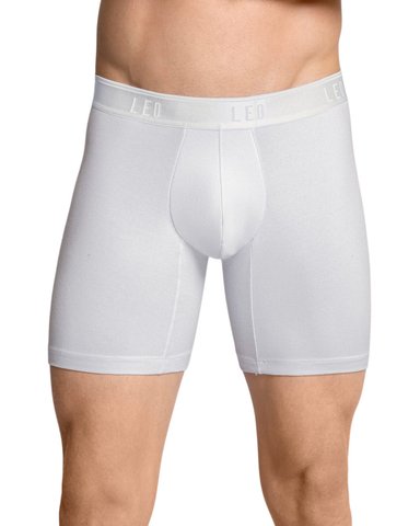 LEO BOXER MEDIO EN ALGODON 033360 BLANCO - 1