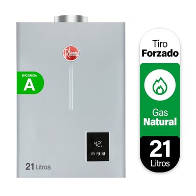 CALEFONT A GAS NATURAL 21 L RHEEM TIRO FORZADO - 1