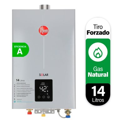 CALEFONT A GAS NATURAL 14 L RHEEM TIRO FORZADO - 1