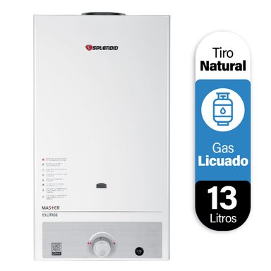 CALEFONT 13 LITROS GAS LICUADO TIRO NATURAL SPLENDID - 4