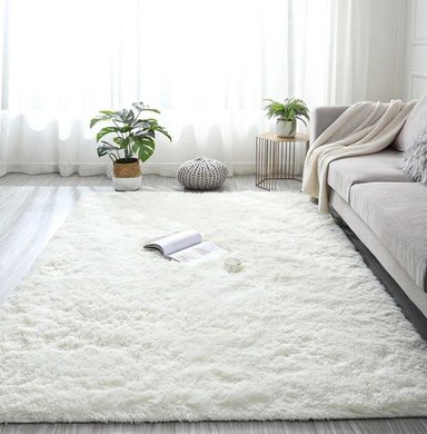 ALFOMBRA CLEMS PELUDA CREMA SHAGGY 150 X 200 CM - 2