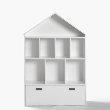LIBRERO INFANTIL CASITA BLANCO FORM - 1