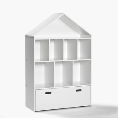 LIBRERO INFANTIL CASITA BLANCO FORM - 3