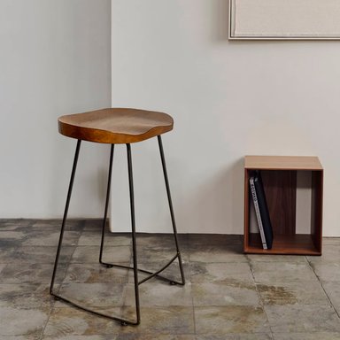 TABURETE FORM DESIGN MEDIO 66 1 CUERPO MADERA CHOCOLATE CITY - 2