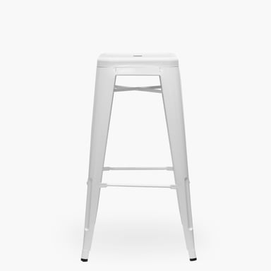 PACK 4 TABURETES TOLIX 77 ASIENTO METAL BLANCO FORM - 2