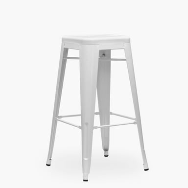 PACK 4 TABURETES TOLIX 77 ASIENTO METAL BLANCO FORM - 3