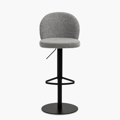 TABURETE TAPIZ PASCALE GRIS FORM - 1