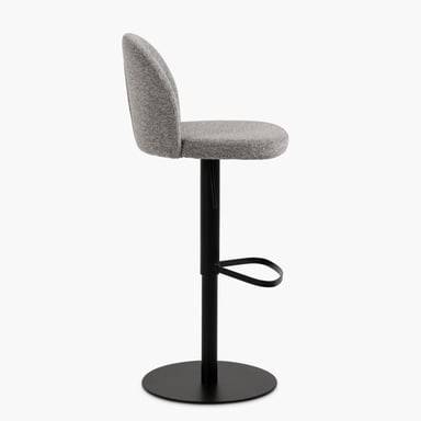 TABURETE TAPIZ PASCALE GRIS FORM - 4