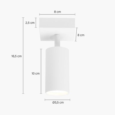 LAMPARA DE TECHO HARPER BLANCO FORM - 8
