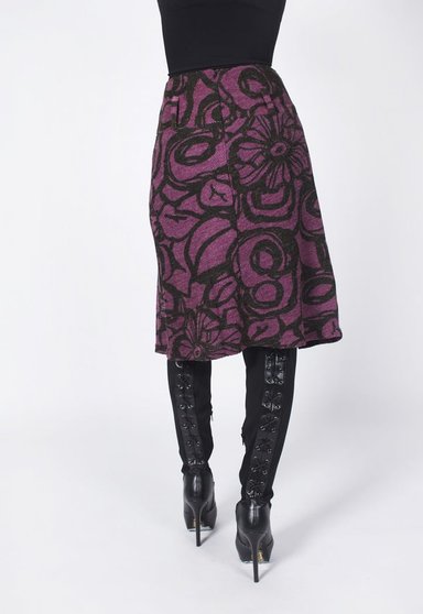 FALDA BOUCLE 3/4 ESTAMPADA - 3