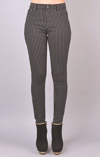 PANTALON MUJER TENTATION NEGRO ESTAMPADO RAYAS - 4