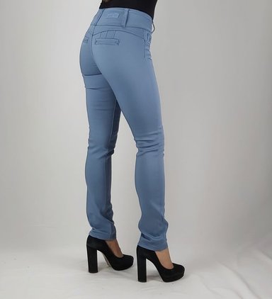 PANTALON MUJER TENTATION CELESTE GABARDINA T.A. - 2
