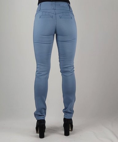 PANTALON MUJER TENTATION CELESTE GABARDINA T.A. - 4