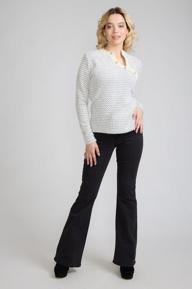 JEANS FLARE PUSH UP GRIS TENTATION - 1